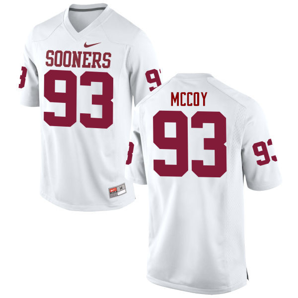 Oklahoma Sooners #93 Gerald McCoy College Football Jerseys Game-White